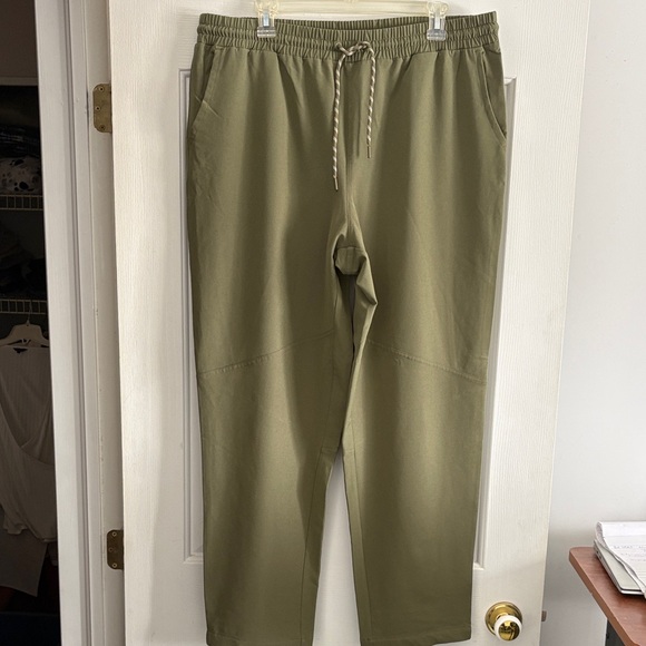 Hyba Pants - Hyba Olive Drawstring Jogger Pants